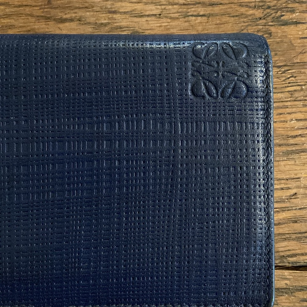 Loewe Anagram Leather Bifold Long Wallet Like New!